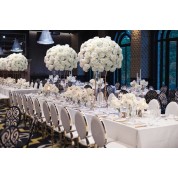 White And Gold Christmas Flower Arrangements