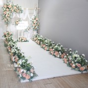 White And Gold Flower Wall