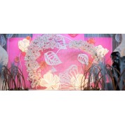 Hanging Flower Wedding Backdrop