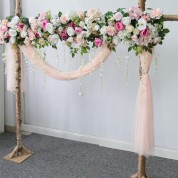 Gray Tulle Table Runner