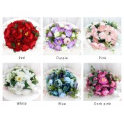 Flowers Hanging On Wooden Boxes Wedding Decor