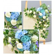 Blue And White Artificial Wedding Flowers