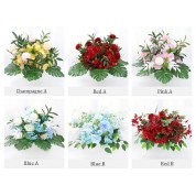 Aqua Artificial Flower Arrangements