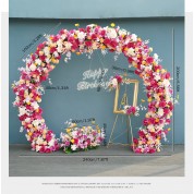 Flower Arrangements Around Candelabra