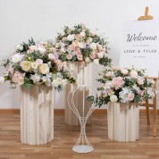 Large Silk Flower Arrangement In Large Pot