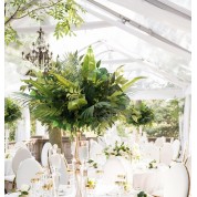 Red Bandana Used As Table Runner