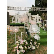 Burlap And Lace Table Runner For Wedding