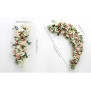 Hexagon Wedding Arch Floewrs