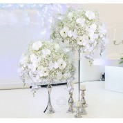 Elegant Ritzy Beach Wedding Cereminy Decor