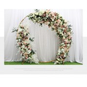 Hexagon Wedding Arch Floewrs