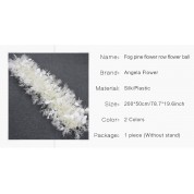 White And Silver Artificial Flower Arrangements