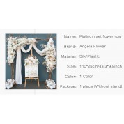 Corner Flower Arrangement For Wedding Arch