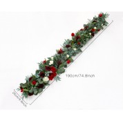 Pier One Green Christmas Table Runner