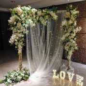 Hindu Wedding Putting Flower Garland