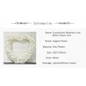 Silver Dollar Garland With Flowers For Sweetheart Table