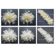 White And Silver Artificial Flower Arrangements