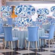 Table Cloth With Violet Flowers