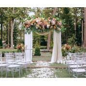 Green Table With Yellow Flowers