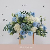 Dried Yellow And Blue Flower Arrangements