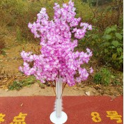 Yellow Artificial Flowers In Glass Vase