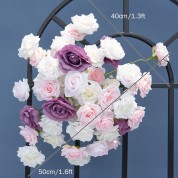 White Flower Door Wreath