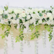 Gray Tulle Table Runner