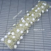 Navy And White Flower Arrangements