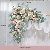 Flower Panel Linen Table Cloth