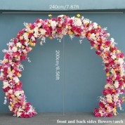 Flower Arrangements Around Candelabra