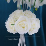 Light Blue Deep Red Flower Arrangements