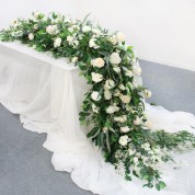 Flower Arrangement With Coconut Leaves