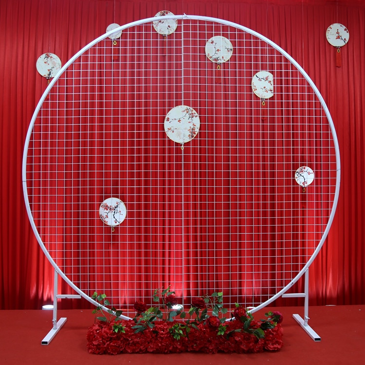 hanging flower wedding backdrop4