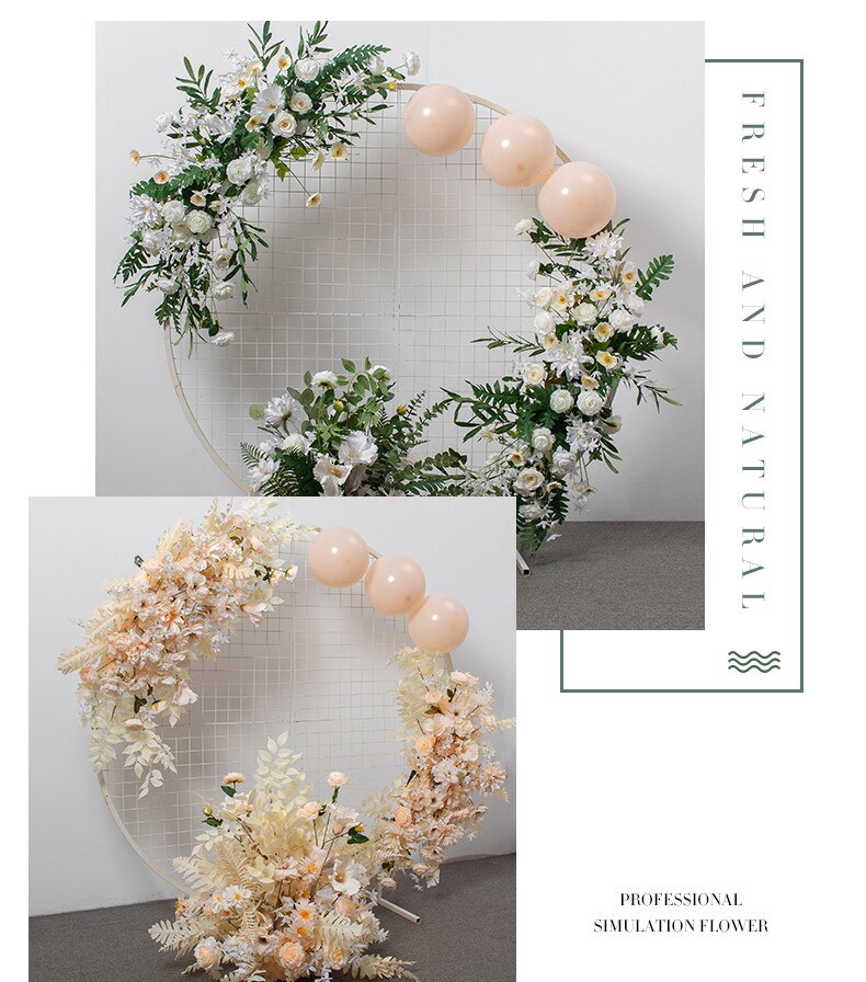 white pastic wedding arch10