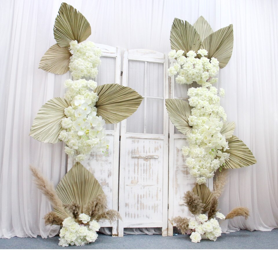 artificial wedding backdrop flowers10