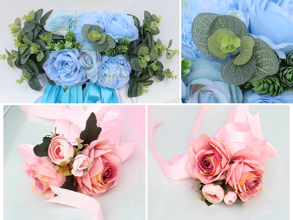 artificial flowers in hat box uk8