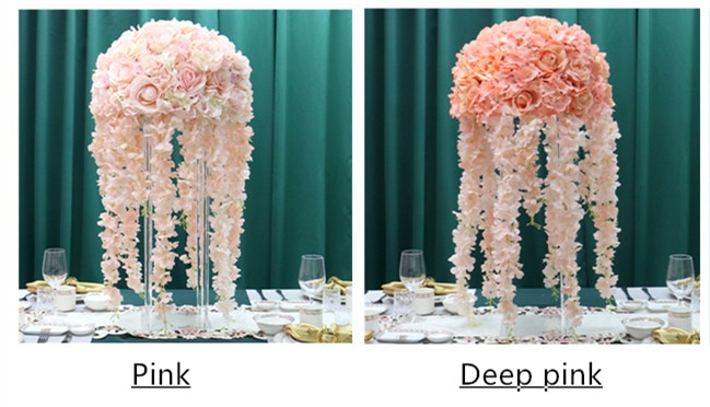 grey pink wedding decor3