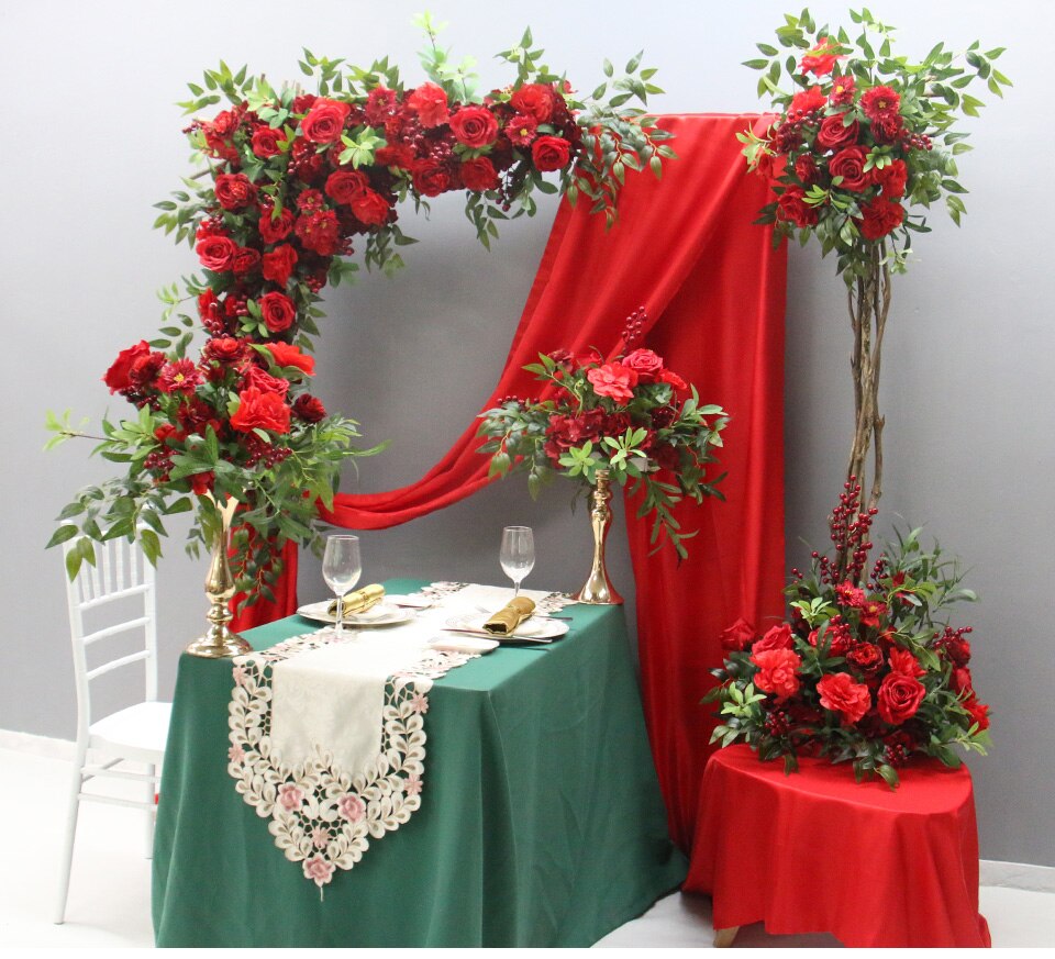 simple flower decoration for wedding reception10