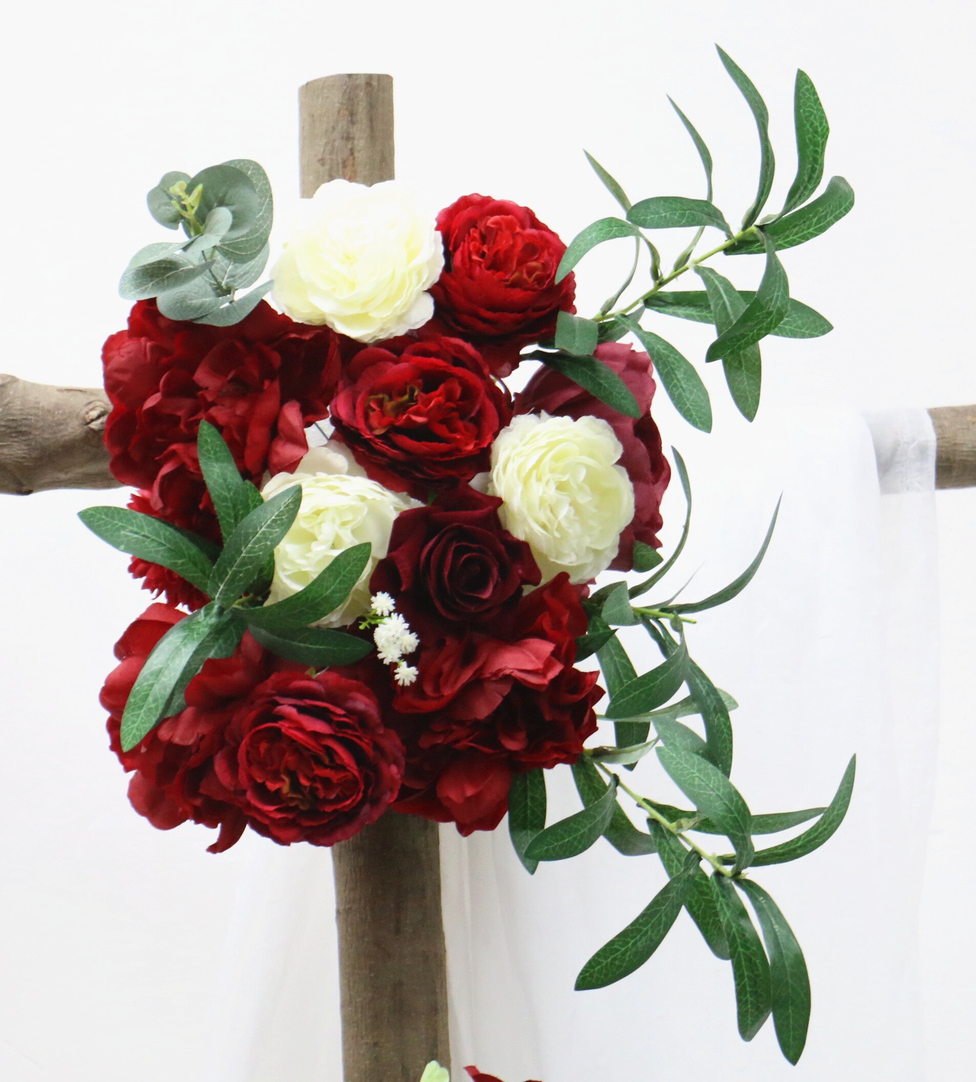 white rose wedding table flowers7