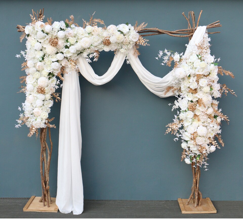 corner flower arrangement for wedding arch8