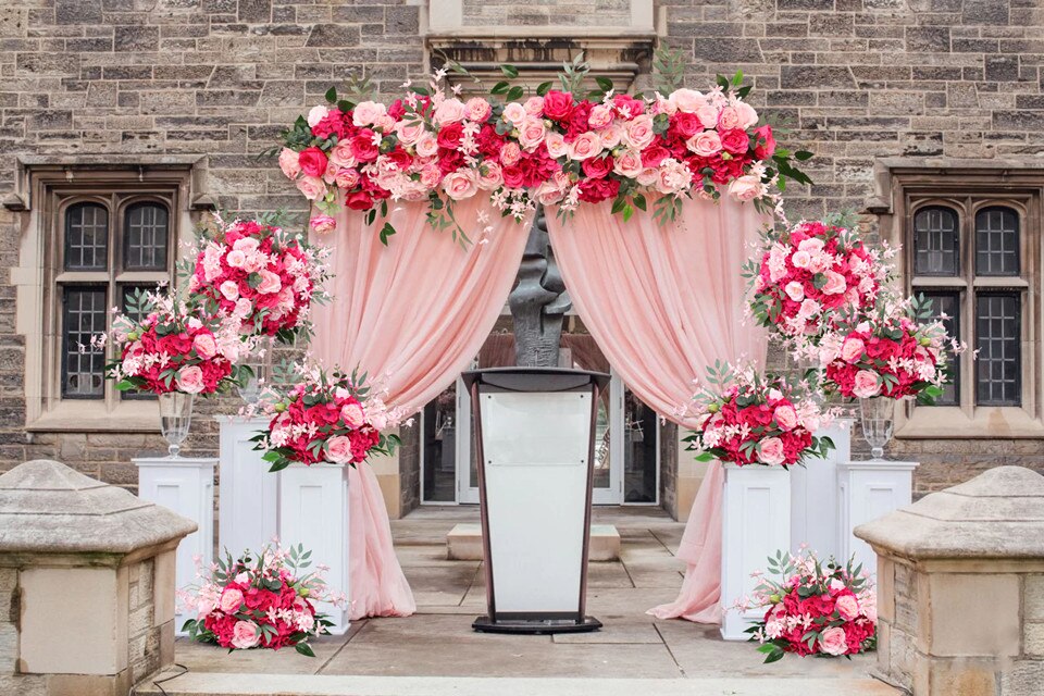 large flower arrangement in vase