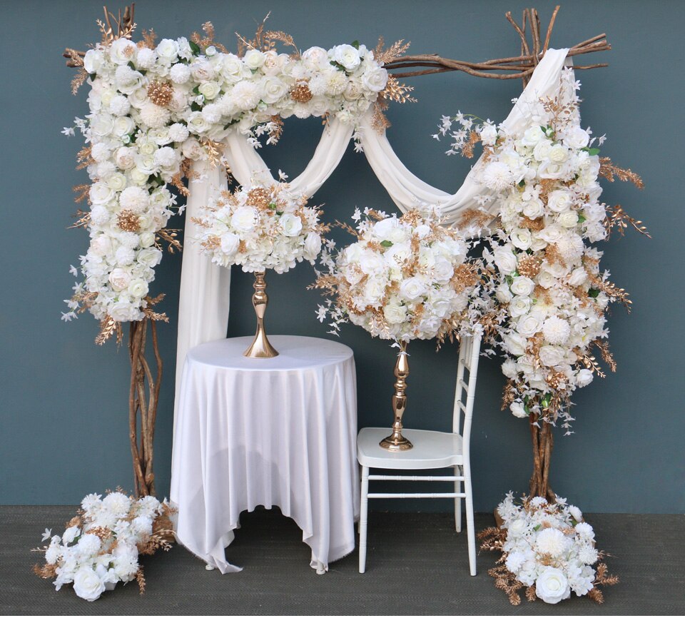 real silk flower wedding garlands10