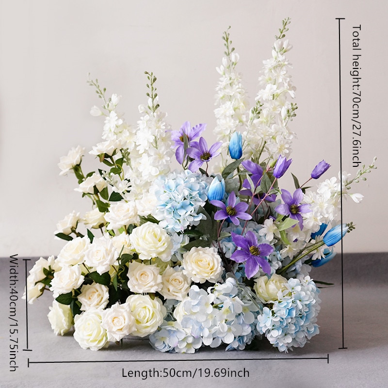 pastel blue pink and white flower arrangement8