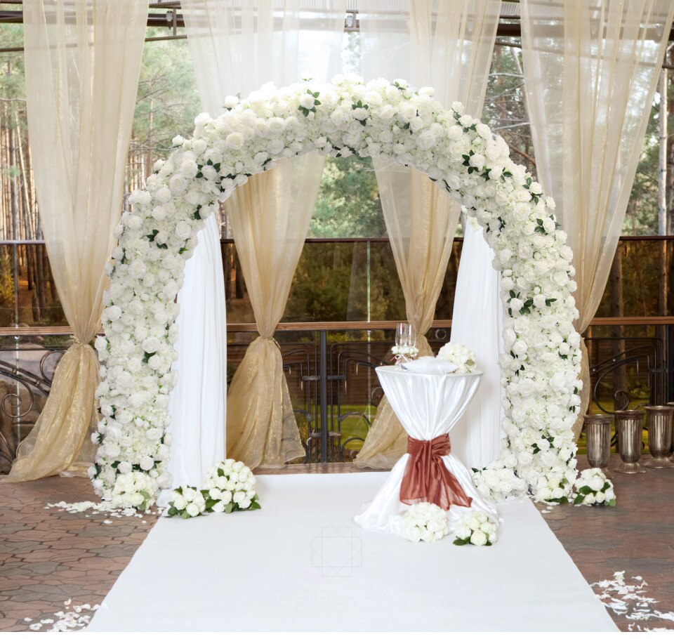 flower arrangement in floral foam