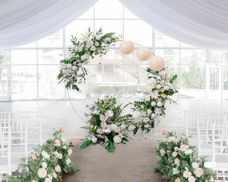 flowers and block letters table decor