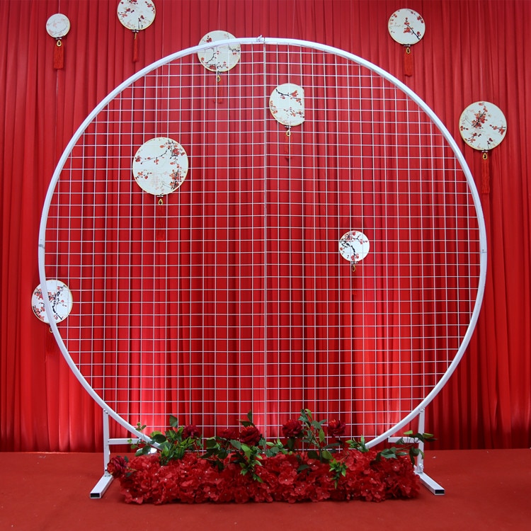 hanging flower wedding backdrop7