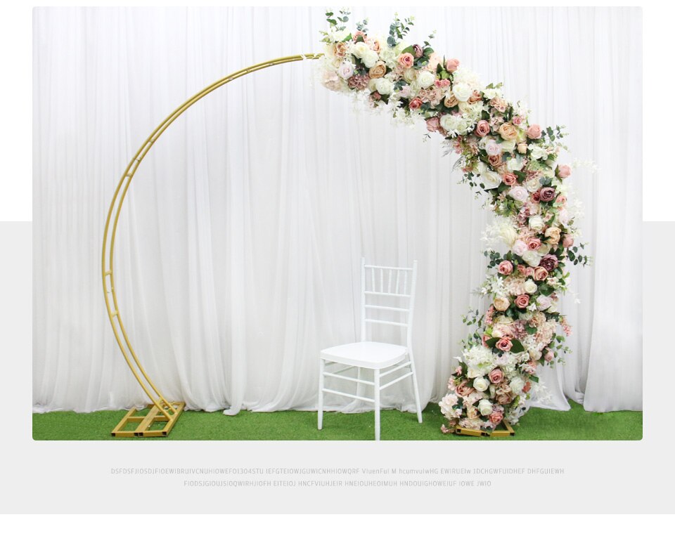 red white silver wedding backdrop3