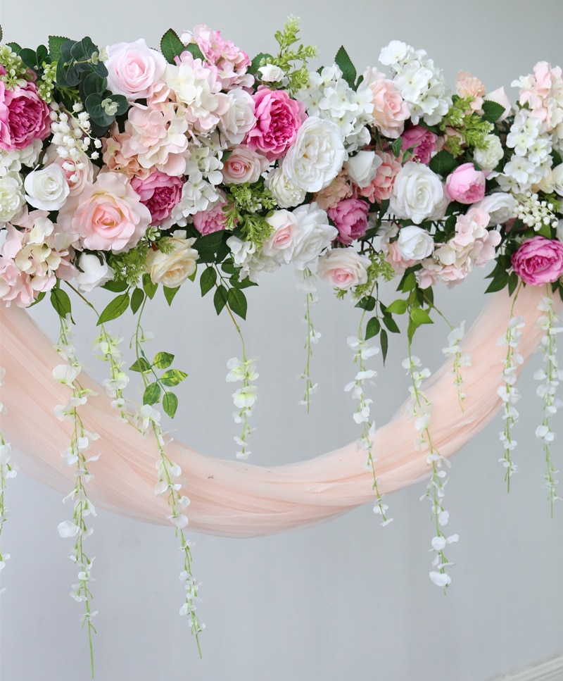 gray tulle table runner9