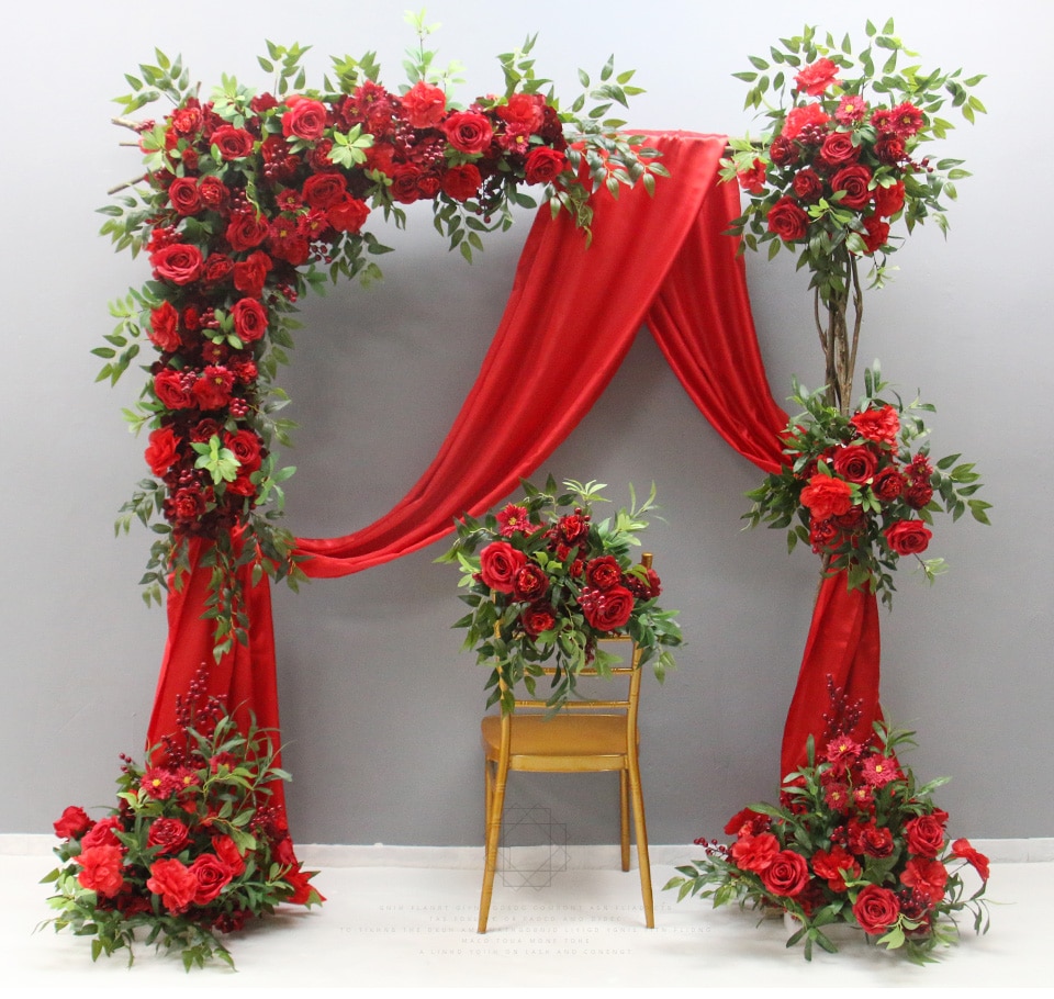 rustic top table wedding flowers