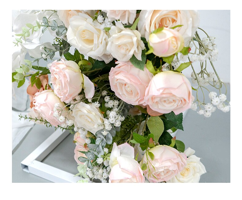 black and white floral table runner8