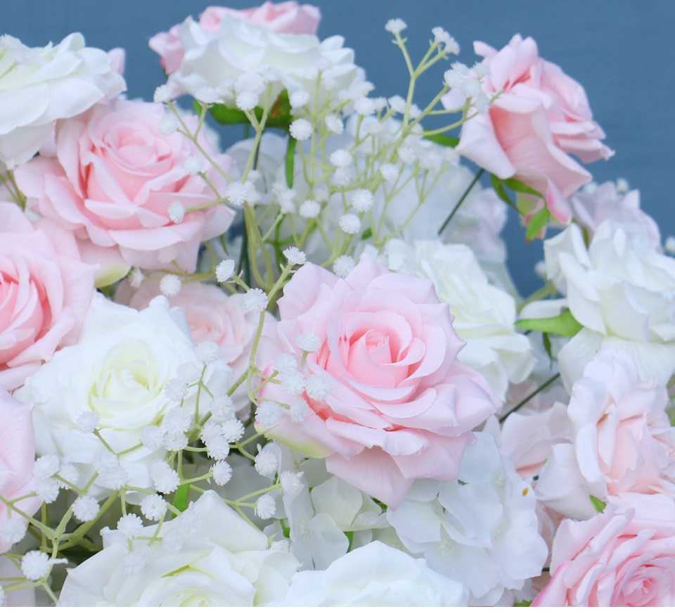 artificial french blue and blush flowers9